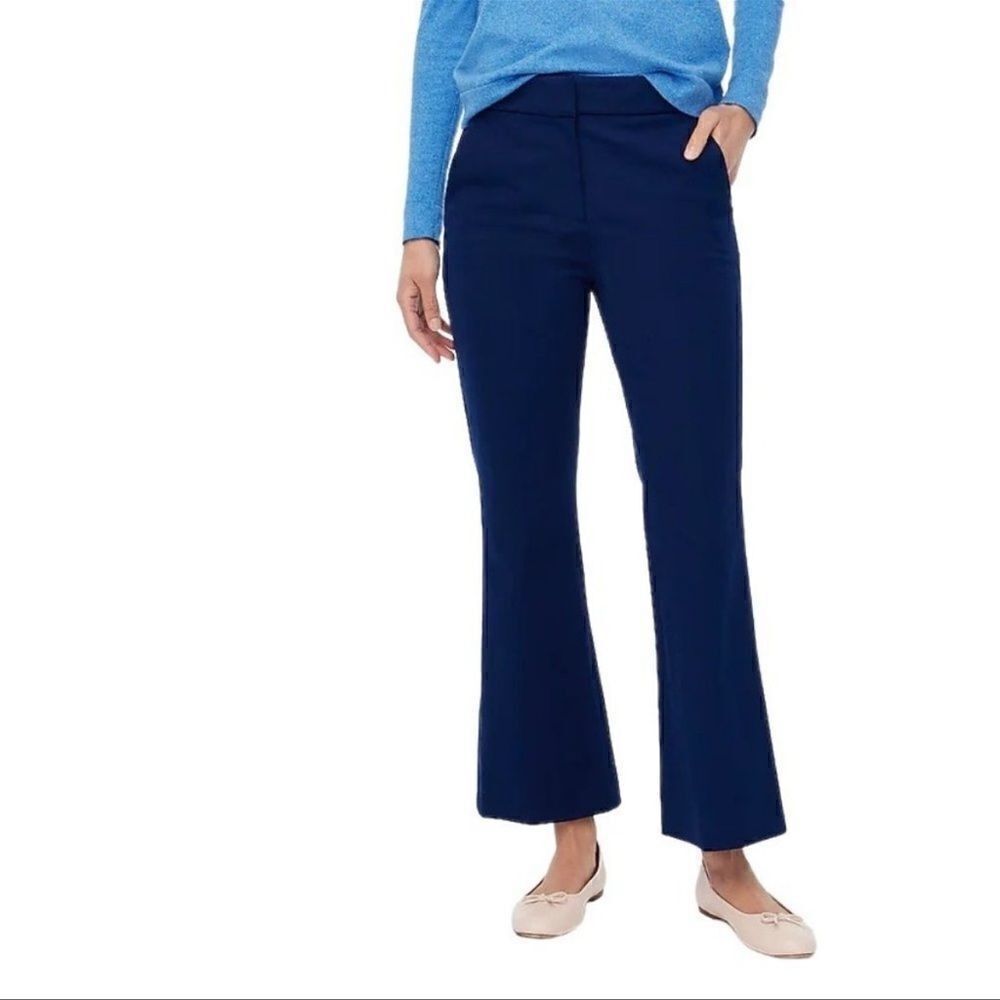 NWT J. Crew Factory Kelsey Cotton Flare Pant Trousers